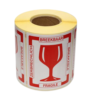 Breekbaar sticker