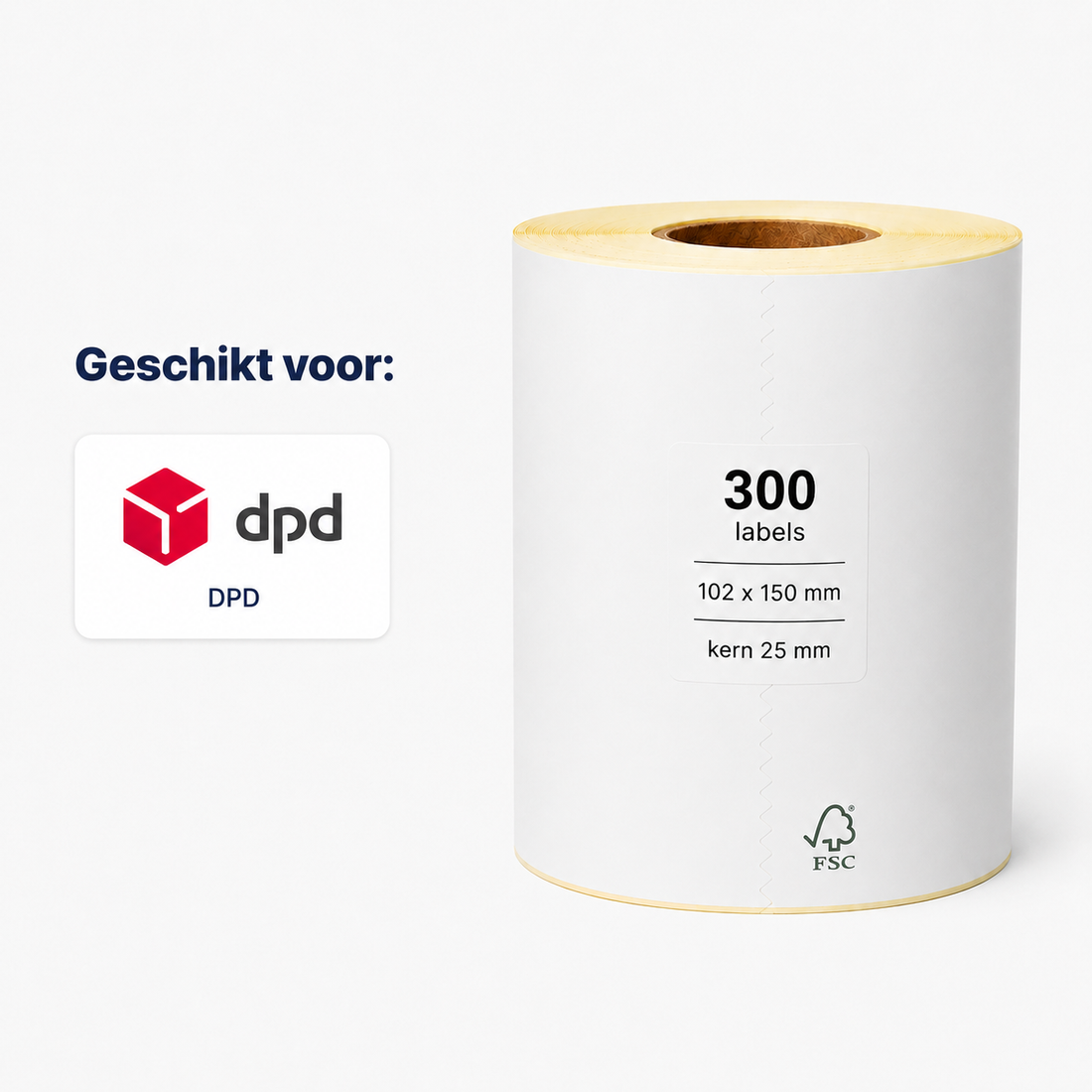 Verzendlabel DPD 102 x 150 mm <br>(300 labels per rol)