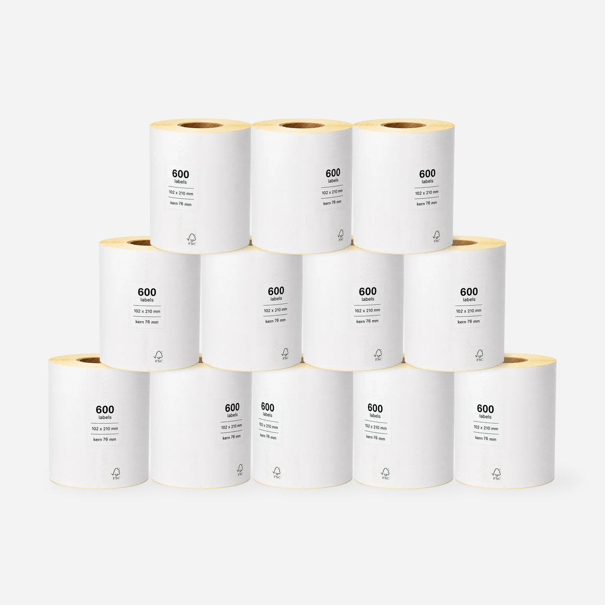 Verzendlabel DHL 102 x 210 mm <br>(600 labels per rol)