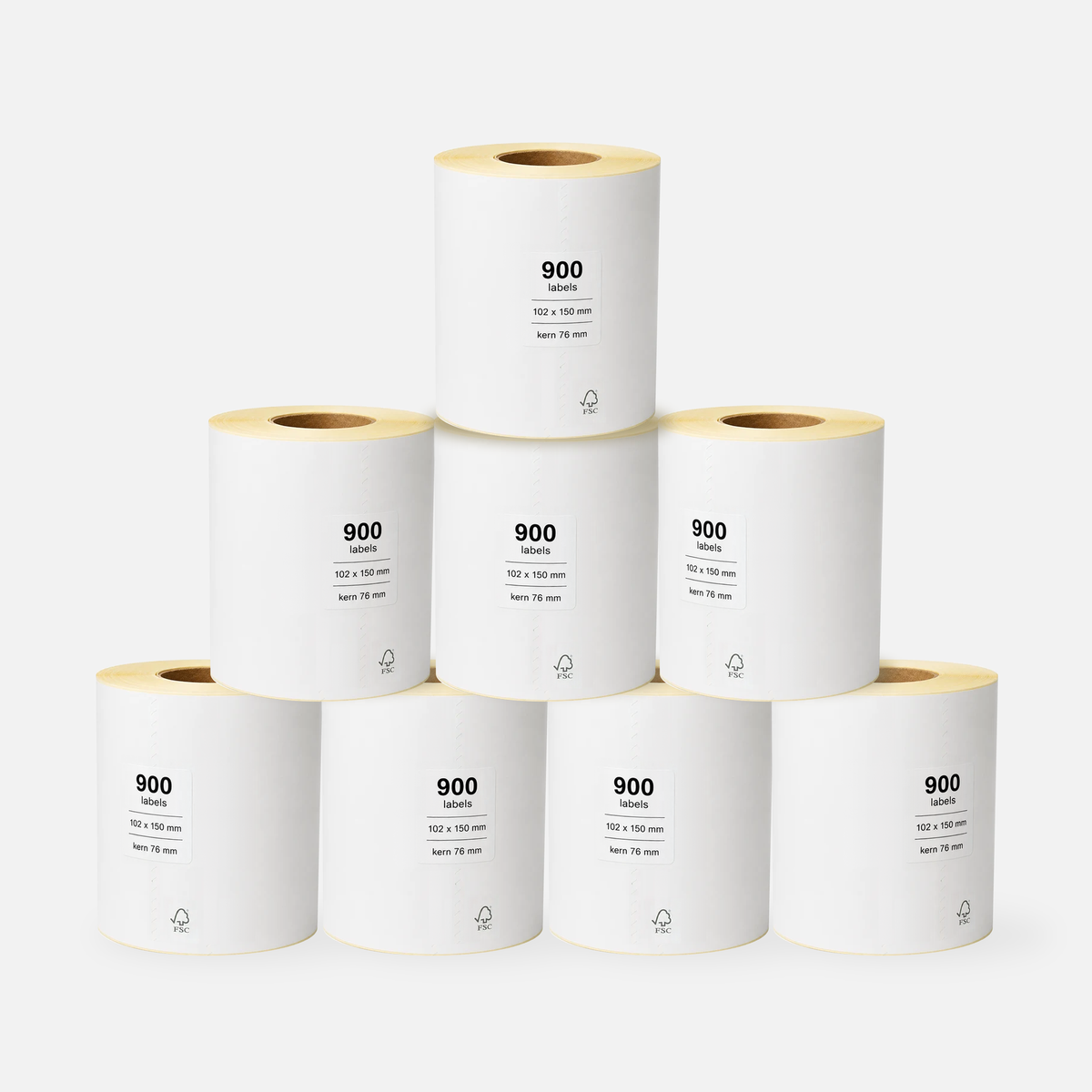 Verzendlabel 102 x 150 mm (A6) <br>(900 labels per rol)