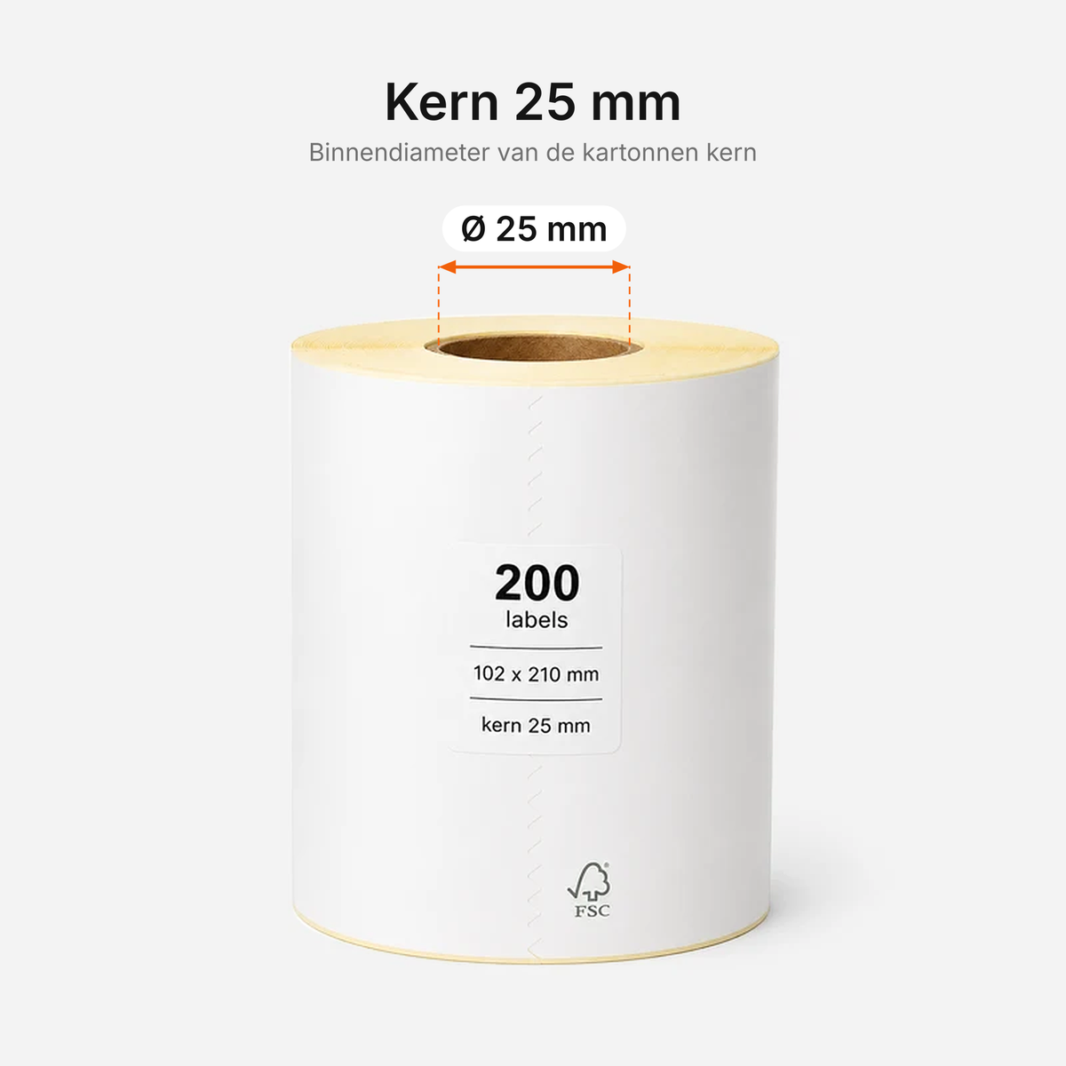 Verzendlabel DHL 102 x 210 mm <br>(200 labels per rol)