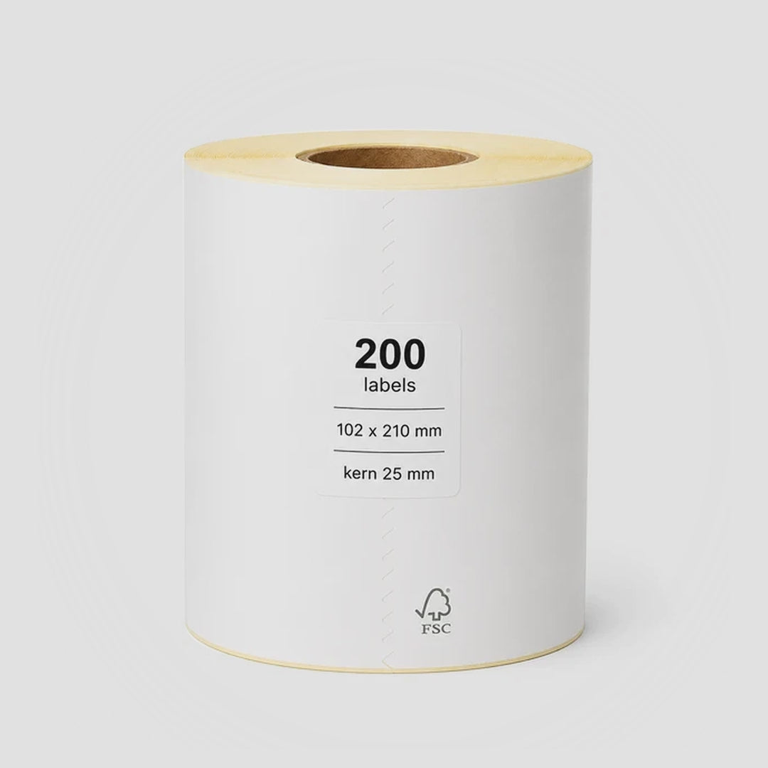 Verzendlabel DHL 102 x 210 mm <br>(200 labels per rol)